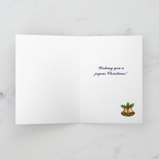 De Engel van Kerstmis met Kaart van het Afbeelding (Binnen)