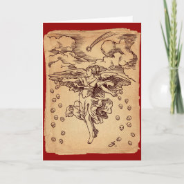 De engel van Kerstmis van Dood Feestdagen Kaart