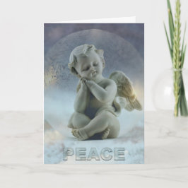 De Engel van Kerstmis van het Wenskaart van de Feestdagen Kaart