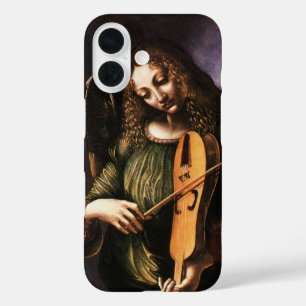 De engel van Leonardo da Vinci in het groen met ee iPhone 16 Hoesje
