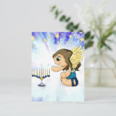 De Engel van Menorah Briefkaart (Staand voorkant)
