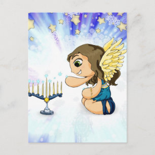 De Engel van Menorah Briefkaart