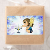De Engel van Menorah Etiket (Insitu)