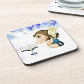 De Engel van Menorah Onderzetter (Linkerzijde)