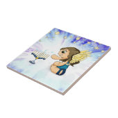 De Engel van Menorah Tegeltje (Zijkant)