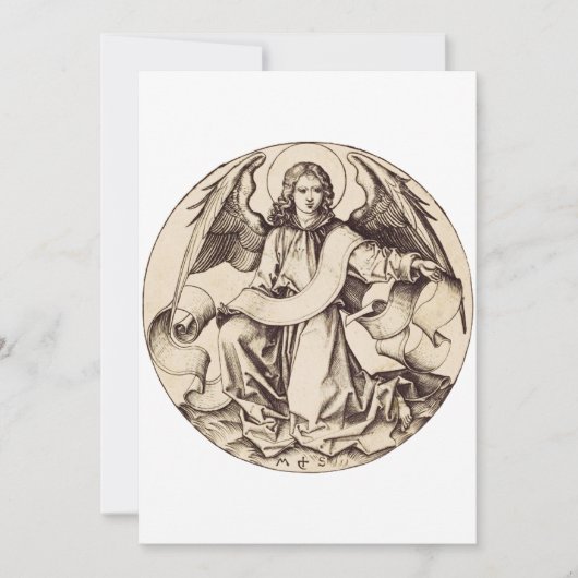 De Engel van Sint-Mattheus - Fijn Kunstsymbool Kaart (Voorkant)