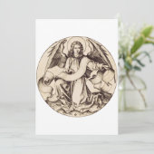 De Engel van Sint-Mattheus - Fijn Kunstsymbool Kaart (Staand voorkant)