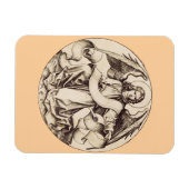 De engel van Sint-Mattheus - Fijn Kunstsymbool Magneet (Horizontaal)