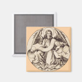 De Engel van Sint-Mattheus - Fijn Kunstsymbool Magneet (Voorkant / Achterkant)