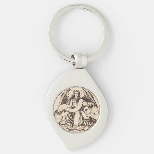 De Engel van Sint-Mattheüs - Fijn Kunstsymbool Sleutelhanger (Voorkant)