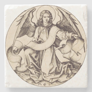De engel van Sint-Mattheus - Fijn Kunstsymbool Stenen Onderzetter