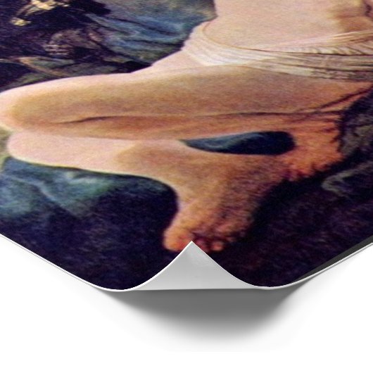 De engel voorkomt de offers van Isaac, Poster (Hoek)