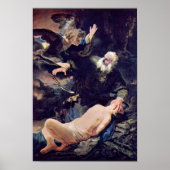 De engel voorkomt de offers van Isaac, Poster (Voorkant)