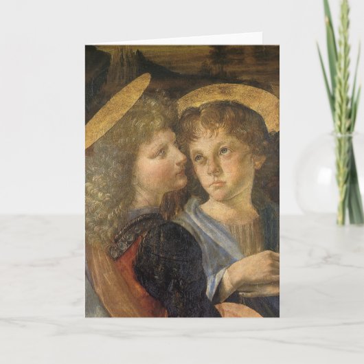 De engelen bij de Doop van Christus van Leonardo d Kaart (Voorkant)