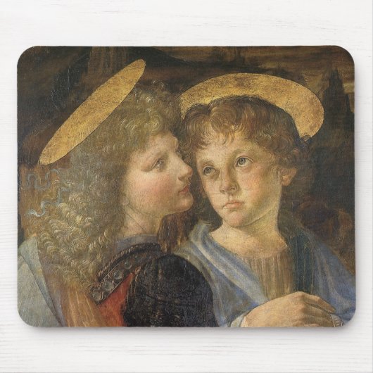 De engelen bij de Doop van Christus van Leonardo d Muismat (Voorkant)