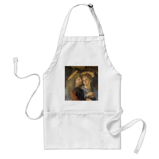De engelen bij de Doop van Christus van Leonardo d Standaard Schort (Voorkant)
