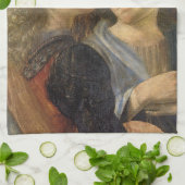 De engelen bij de Doop van Christus van Leonardo d Theedoek (Gevouwen)