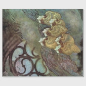 “De engelen” door Edmund Dulac Cadeaupapier (Vlak)