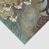 “De engelen” door Edmund Dulac Tissuepapier (Detail)