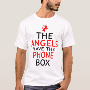 De Engelen hebben een grappige telefooncel T-shirt