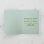 De engelen kwamen neer bij Kerstmis Feestdagen Kaart (Binnen)