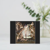 De engelen van Bouguereau omringen Cupido Briefkaart (Staand voorkant)