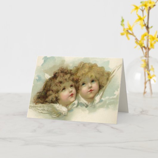 De Engelen van de cherubijn Kaart (Gele Bloem)