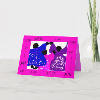 De Engelen van de kerstkaart/van de Vreugde Feestdagen Kaart