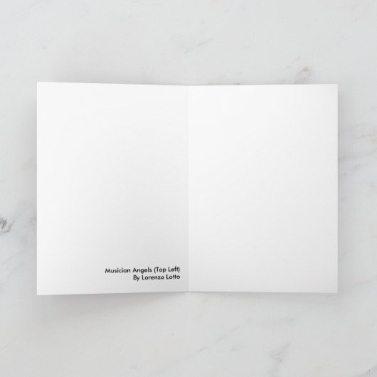 De Engelen van de musicus (Hoogste Linkerzijde) Kaart (Binnen)