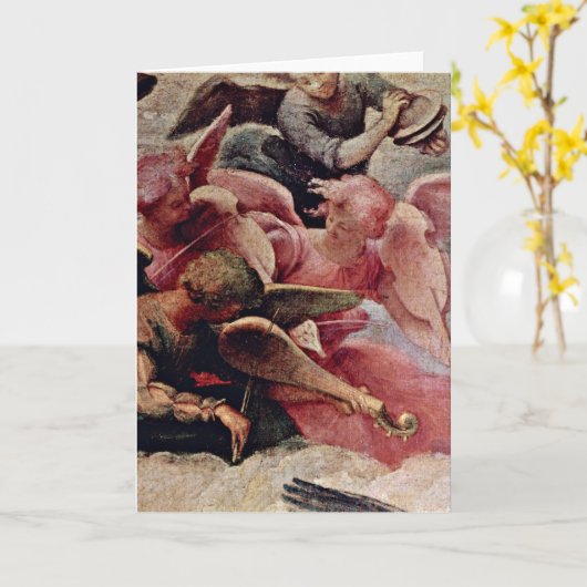 De Engelen van de musicus (Hoogste Linkerzijde) Kaart (Gele Bloem)