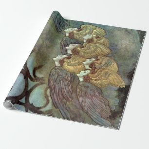 “De engelen” van Edmund Dulac Cadeaupapier