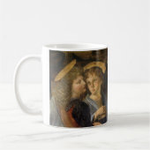 De engelen van Leonardo da Vinci's Doop van Christ Koffiemok (Links)