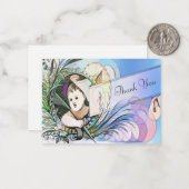 De engelenboodschap bedankt notitiekaartje (Voorkant / Achterkant in situ)