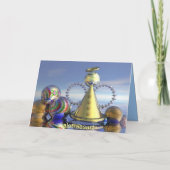 De engelenkaart van Kerstmis Feestdagen Kaart (Achterkant)