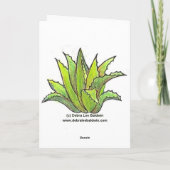 De engelenwenskaart van de agave feestdagen kaart (Achterkant)