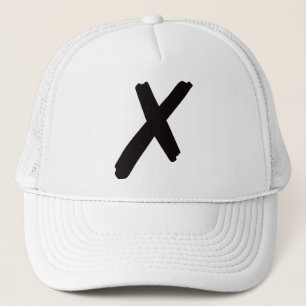 De Engelse Amerikaanse Letter "X" Trucker Pet