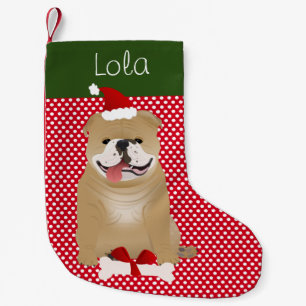 De Engelse Bleekgele Gepersonaliseerde Kleur van Kleine Kerstsok