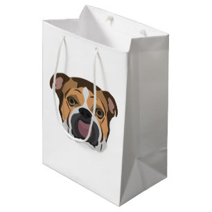 De Engelse Buldog van de illustratie Medium Cadeauzakje
