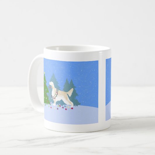 De Engelse decoratieboom in het bos Koffiemok (Voorkant links)