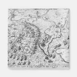 De Engelse en Nederlandse strijdmacht tegenover de Magneet