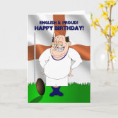 De Engelse en Trotse Kaart van de Verjaardag van (Gele Bloem)