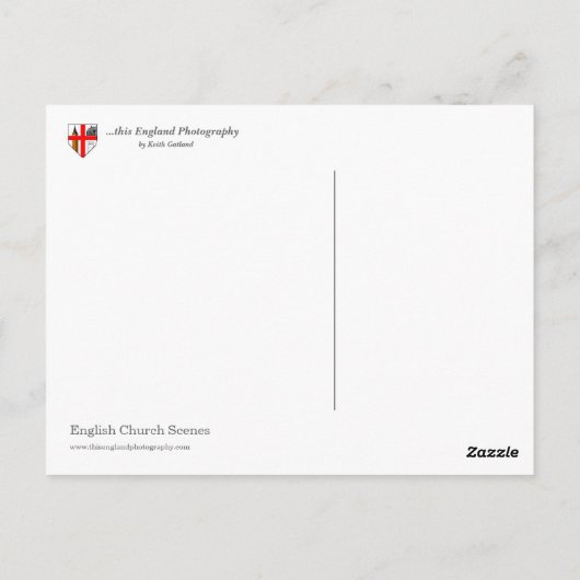 De Engelse Gepersonaliseerd Gepersonaliseerde Briefkaart (Achterkant)