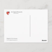 De Engelse Gepersonaliseerd Gepersonaliseerde Briefkaart (Achterkant)