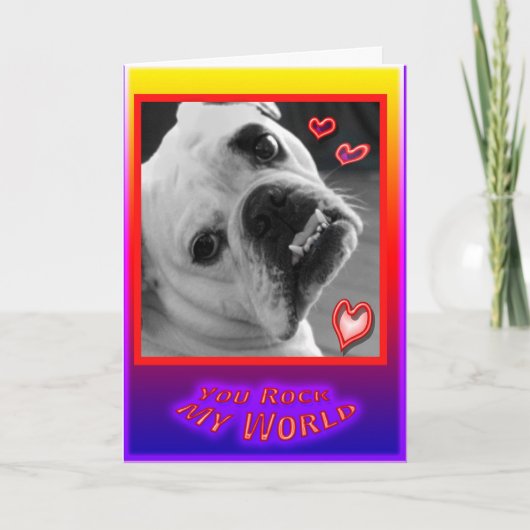 De Engelse Kaart van de Valentijnsdag van de (Voorkant)