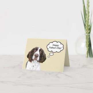 De Engelse Kaart van Vaderdag van het Spaniel van