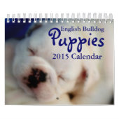 De Engelse Kalender van het "puppy" 2015 van de (Hoes)