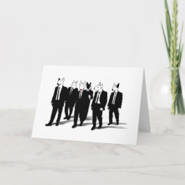 De Engelse Kerstkaart van Bull terrier Rudolph Feestdagen Kaart