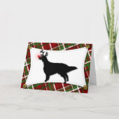 De Engelse Kerstkaart van het Rendier van de Feestdagen Kaart (Voorkant)