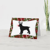 De Engelse Kerstkaart van het Rendier van het Feestdagen Kaart (Voorkant)