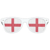 De Engelse kleur | Vlag van Engeland Retro Zonnebril (Voorkant)